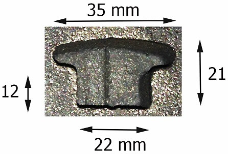 Befestigungsanker links 180mm